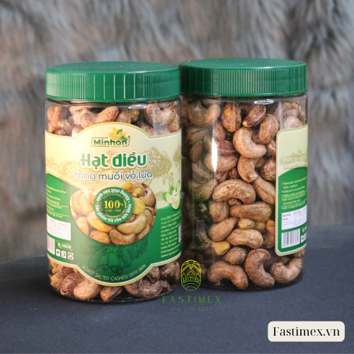 Salted Roasted Cashews PET Jar Packed 500G